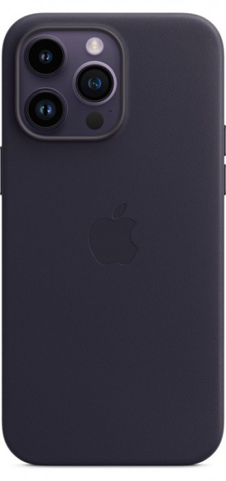 Чехол Leather Case MagSafe для iPhone 14 Pro Ink | Фото 2 из 3