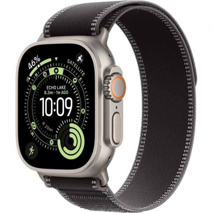 Умные часы Apple Watch Ultra 3 2025 49mm Natural Titanium Case with Black/Charcoal Trail Loop