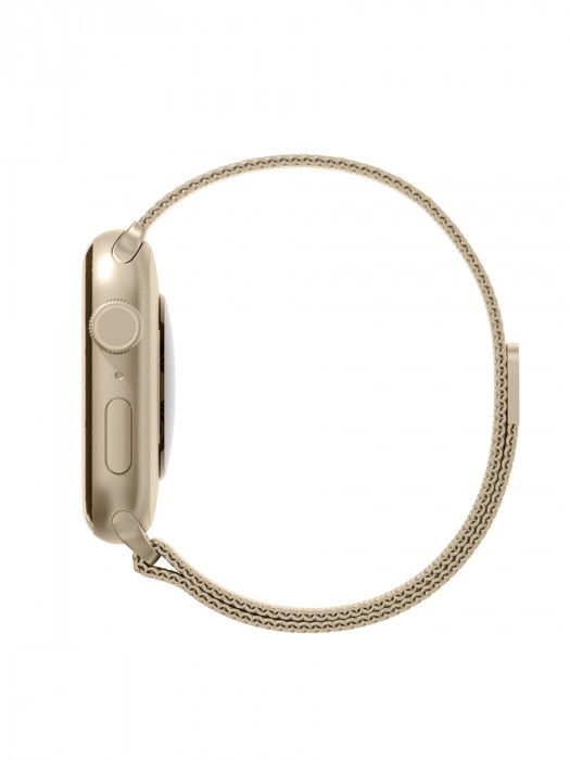 Ремешок из нержавеющей стали сетчатый VLP для Apple Watch 42/44/45 золотой | Фото 3 из 4