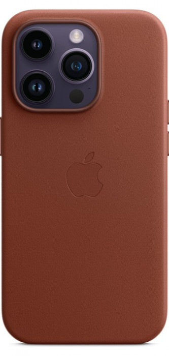 Чехол Leather Case MagSafe для iPhone 14 Pro Max Saddle brown | Фото 2 из 3