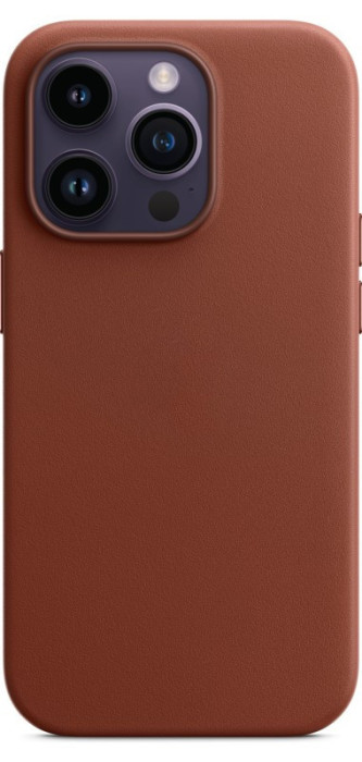 Чехол Leather Case MagSafe для iPhone 14 Pro Max Saddle brown | Фото 3 из 3