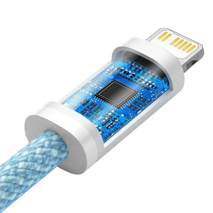 Кабель Baseus Dynamic Series Fast Charging Data Cable Type-C to Lightning 20W 1m Голубой (CALD000003) | Фото 3 из 4