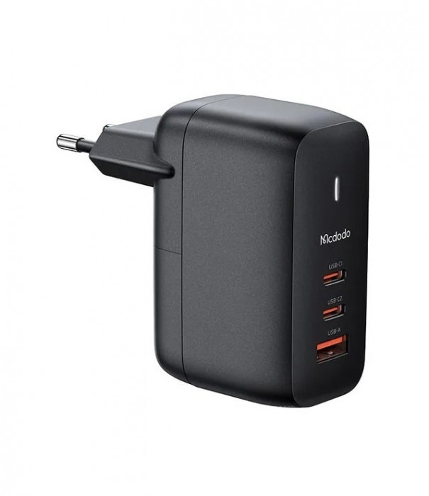Зарядное устройство McDodo 65W Gan 3 Port Mini Fast Charger CH-0291 Черный | Фото 1 из 2