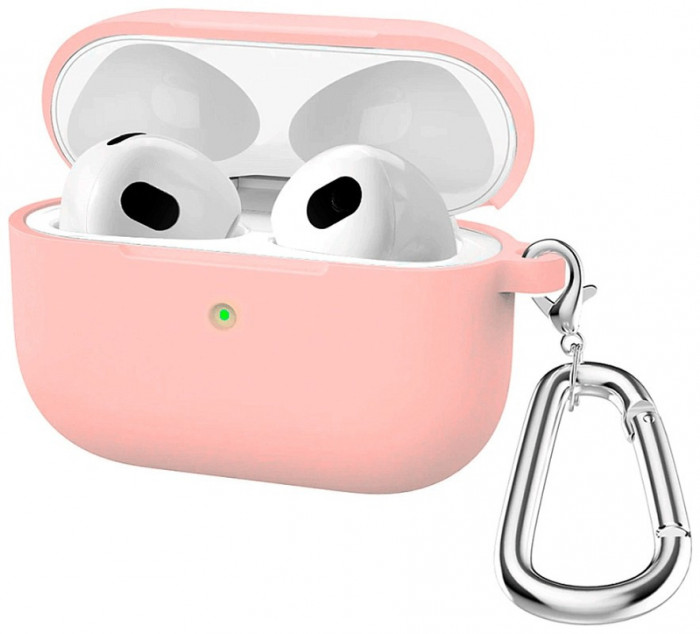 Чехол Gurdini для Airpods 3 силиконовый с карабином Коралловый | Фото 2 из 2