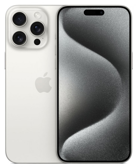 Смартфон Apple iPhone 15 Pro Max 256GB Белый (White Titanium) nano SIM + eSIM | Фото 1 из 5