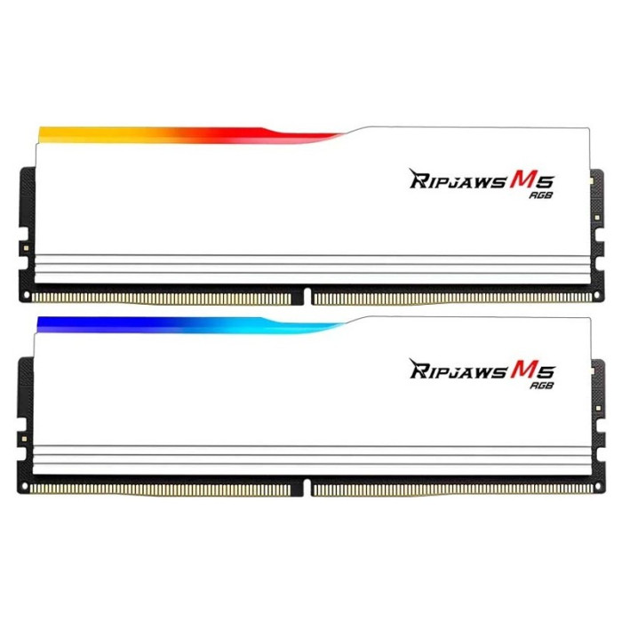 Оперативная память 32Gb DDR5 5200MHz G.Skill Ripjaws M5 RGB (F5-5200J4040A16GX2-RM5RW) (2x16Gb KIT) | Фото 1 из 1