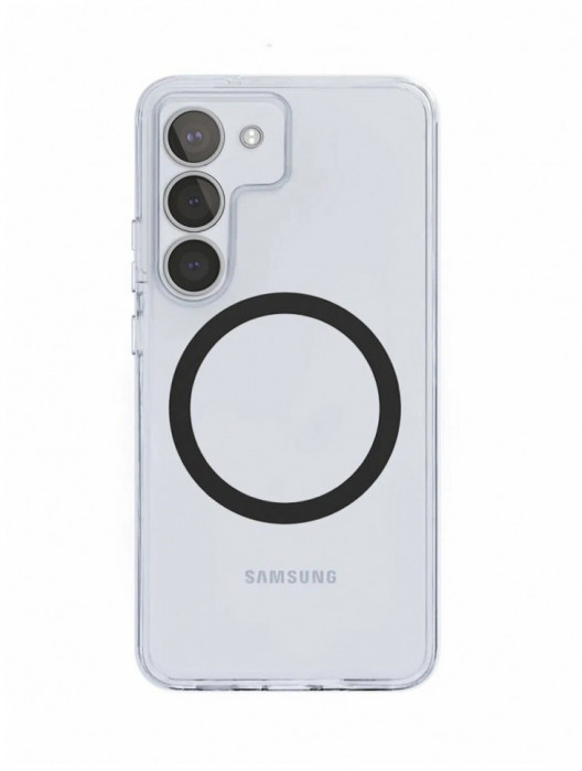 Чехол защитный VLP Puro Case MagSafe для Samsung Galaxy S24 прозрачный | Фото 2 из 2