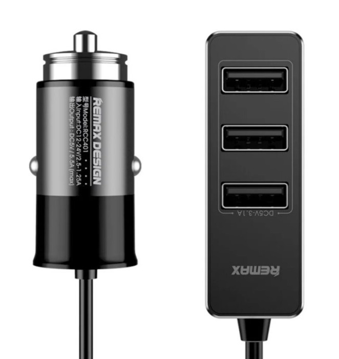 Автомобильное зарядное устройство Remax RCC401 4 USB Чёрный | Фото 2 из 2