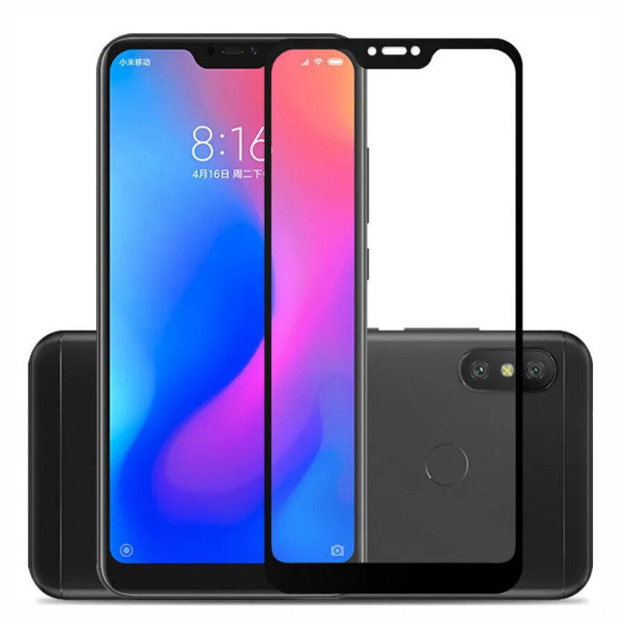 Защитное стекло 3D для Xiaomi Redmi Note 6 Pro Черное | Фото 2 из 2