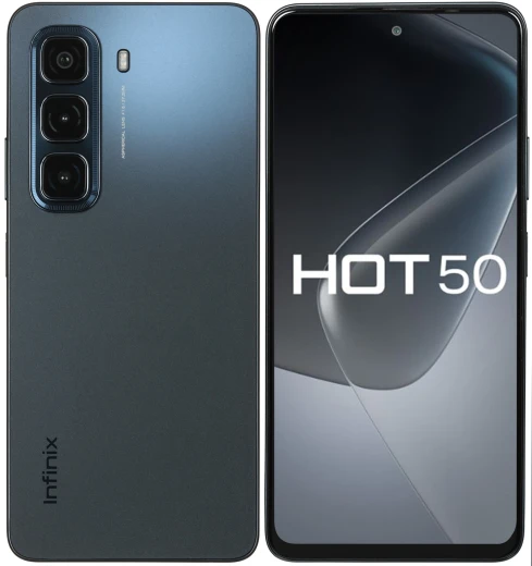 Смартфон Infinix Hot 50 6/256GB Черный (Sleek Black) EAC — 