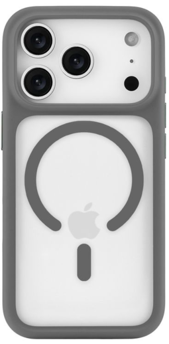 Чехол защитный uBear Shade Case для iPhone 17 Pro Max, MagSafe совместимый, усиленный, силк-тач, черный