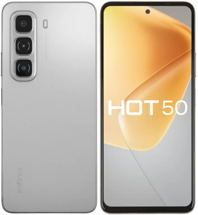 Смартфон Infinix Hot 50 6/256GB Серый (Titanium Grey) EAC | Фото 1 из 1