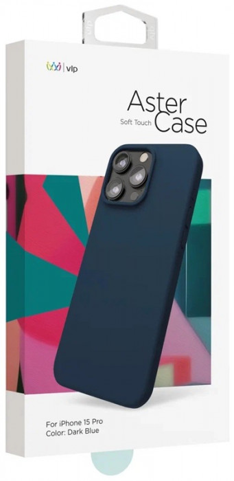 Чехол защитный VLP Aster Case с MagSafe для iPhone 15 Pro темно-синий | Фото 2 из 4