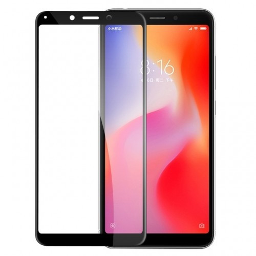 Защитное 3D стекло для Xiaomi Redmi 6A тех.пак Черное | Фото 1 из 2