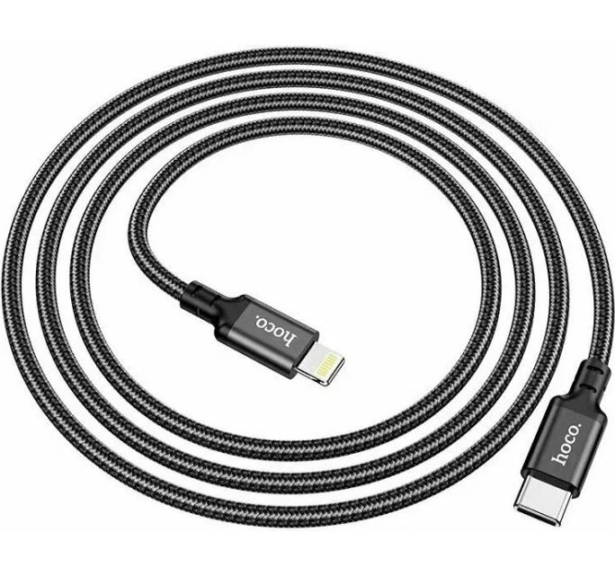Кабель Hoco X14 USB Type C - Lightning 1м Черный | Фото 2 из 3