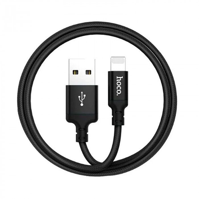 Кабель Hoco X14 USB Type C - Lightning 1м Черный | Фото 1 из 3