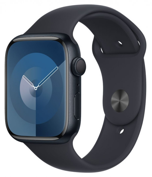 Умные часы Apple Watch Series 9 45mm GPS Aluminum Case with Sport Band Midnight | Фото 1 из 3