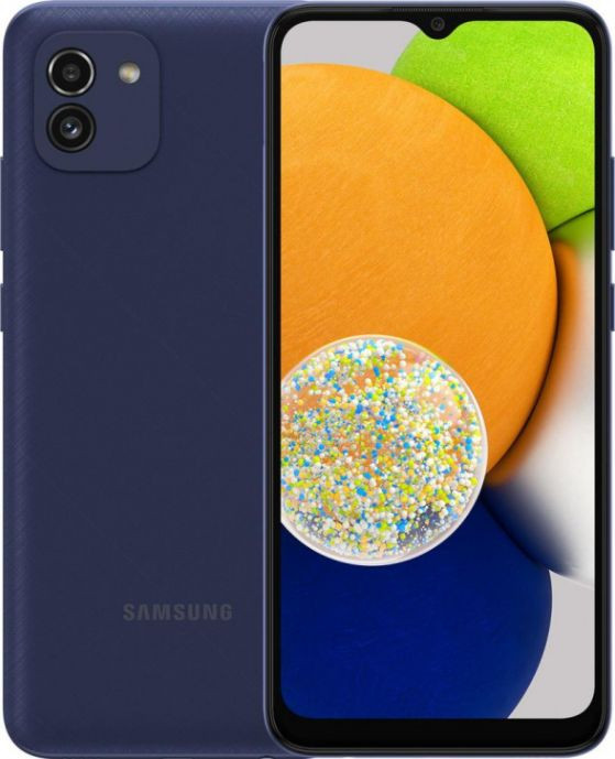 Смартфон Samsung Galaxy A03 3/32GB Синий (Blue) | Фото 1 из 5