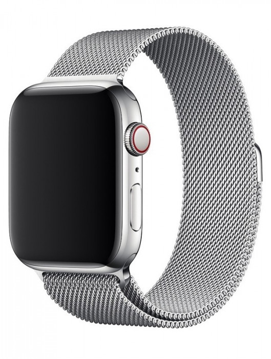 Ремешок Gurdini Milanese Loop для Apple Watch 38/40mm Серебро (Silver) | Фото 1 из 2