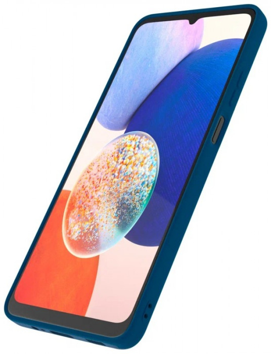 Чехол защитный VLP Silicone Case для Samsung Galaxy A14 темно-синий | Фото 5 из 6